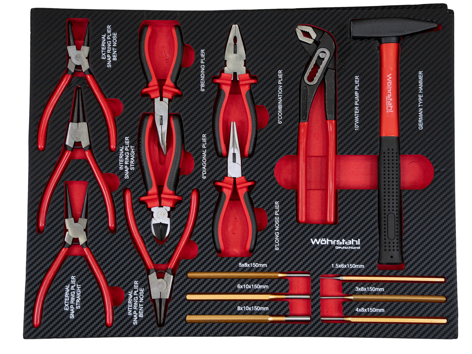 Wöhrstahl Professional – Werkzeugwagen mit 12 Schubladen & über 400 Werkzeugen