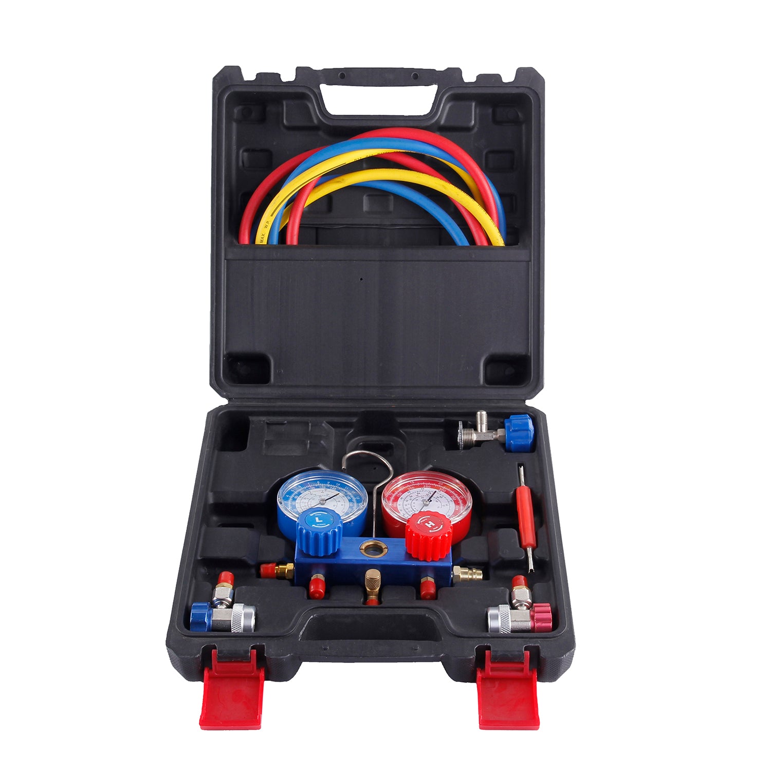 Kältemittel-Messgerät R410A mit 3-Wege-Ventil und Manometer | YZ-4009