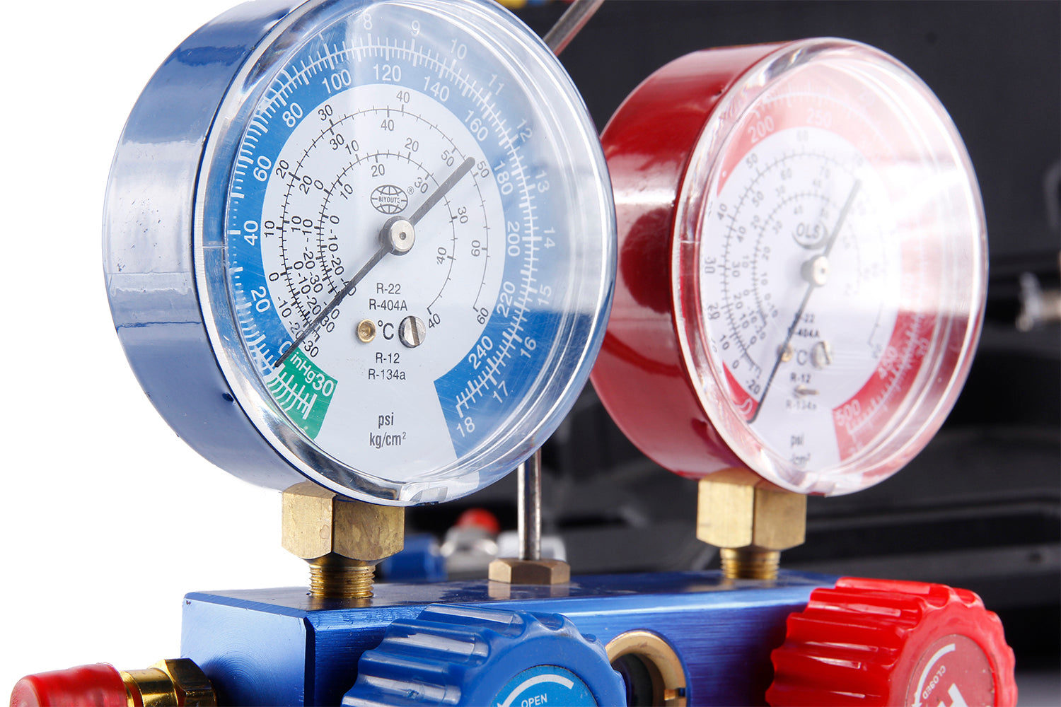 Kältemittel-Messgerät R410A mit 3-Wege-Ventil und Manometer | YZ-4009