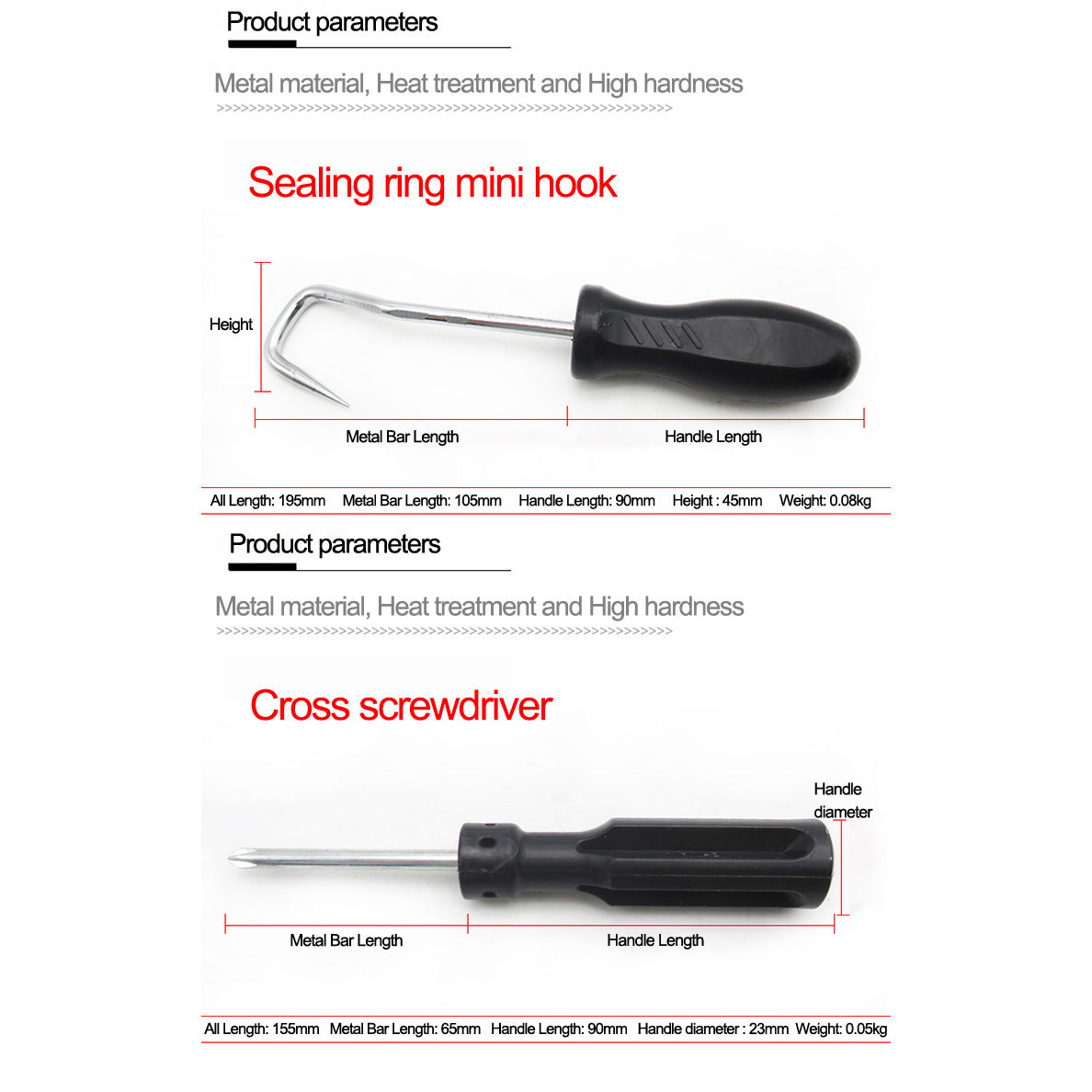 Schlauchzangen-Set Brand7 für Kfz, 9-tlg. im Koffer | YZ-6004