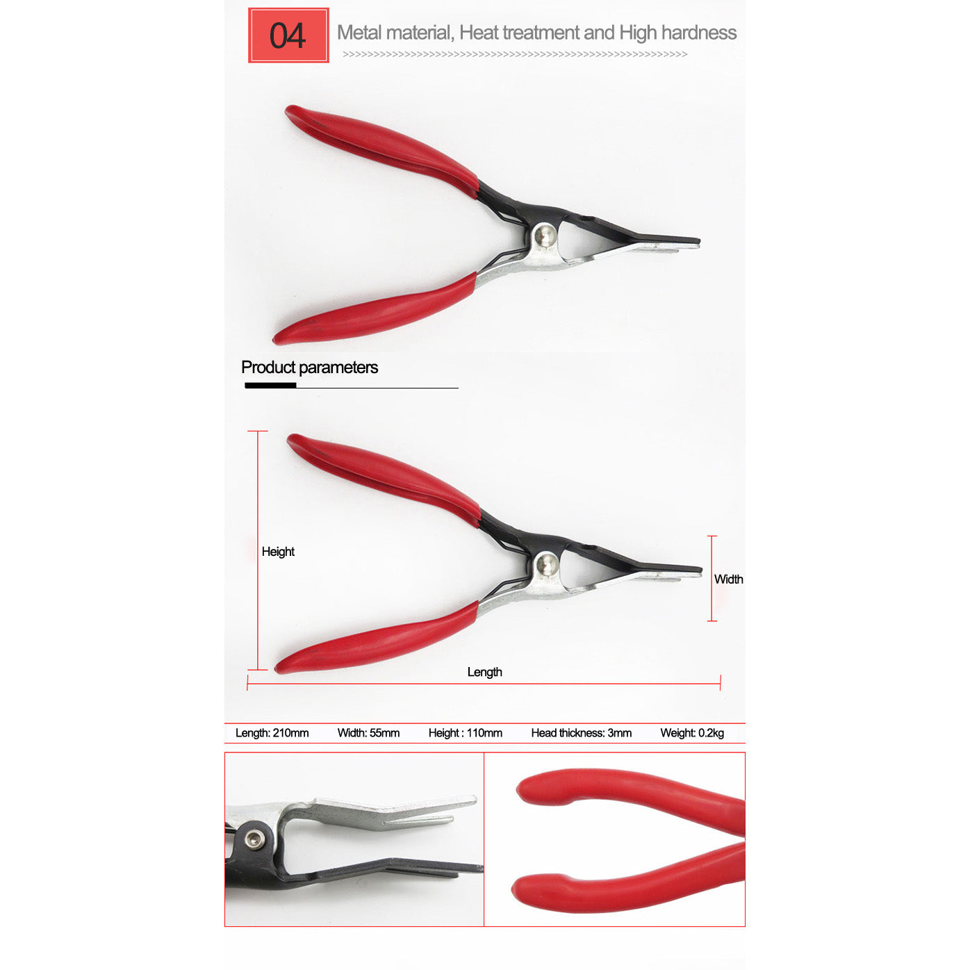 Schlauchzangen-Set Brand7 für Kfz, 9-tlg. im Koffer | YZ-6004