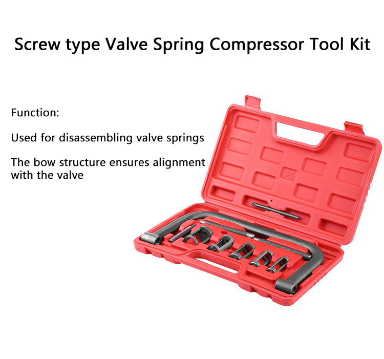 Universal-Ventilfederspanner für Kleinmotoren & Motorräder – inkl. 5 Druckstückgrößen | YZ-6007