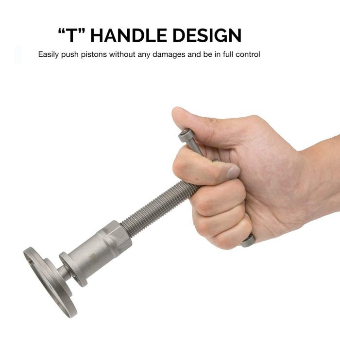 Bremskolbenrücksteller Set 12-tlg. – Bremssattel Werkzeug für PKW mit Adapterplatten im Koffer | YZ-6021 | Brand7