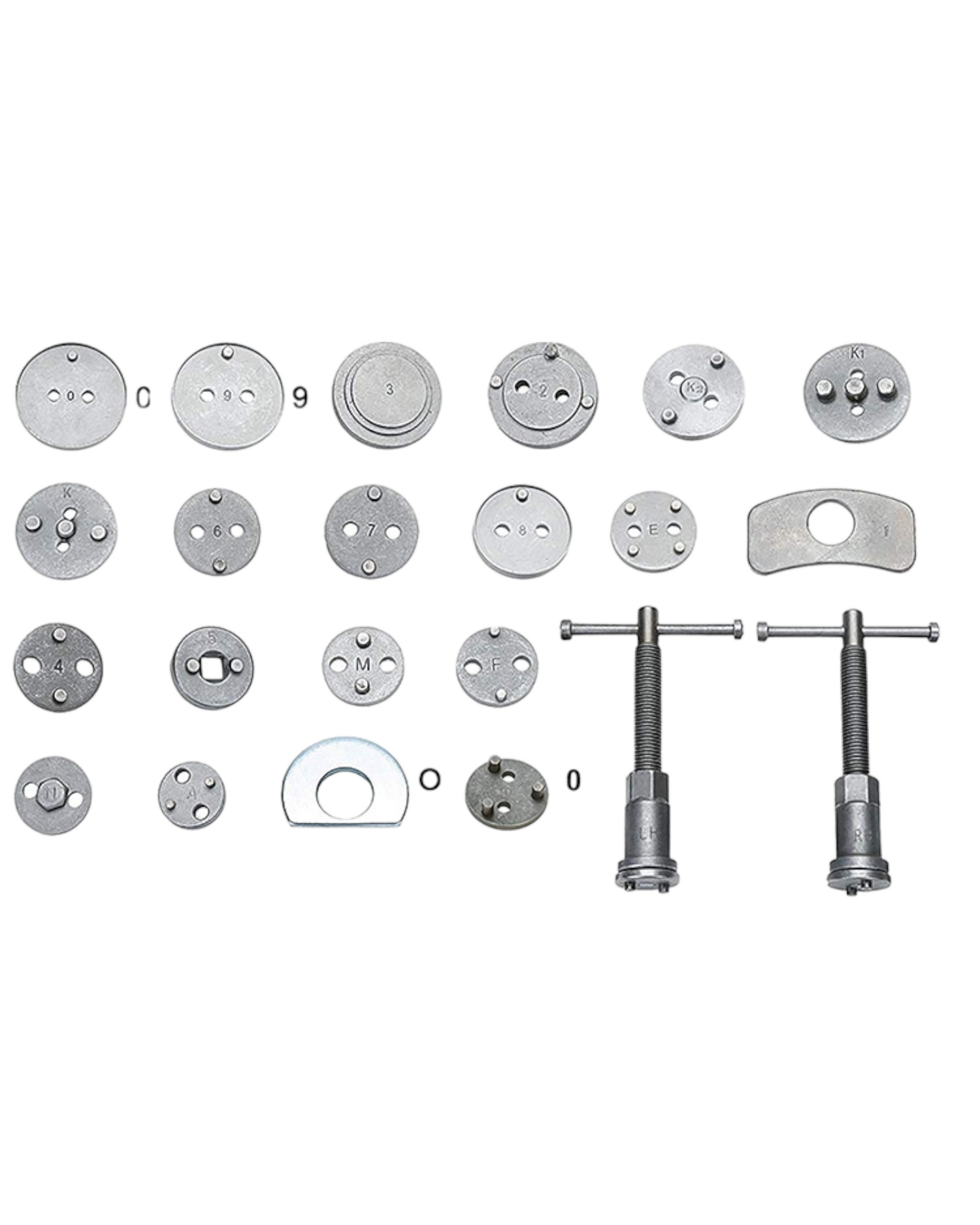 Bremskolbenrücksteller Set 22-tlg. – Universal Werkzeug für Bremskolben mit Rechts- & Linksgewinde | YZ-6023 | Brand7