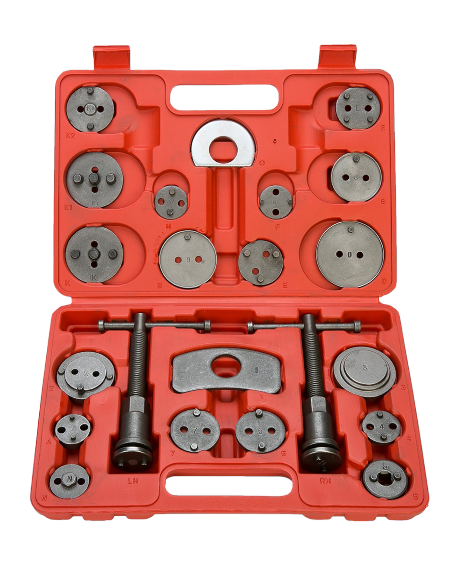 Bremskolbenrücksteller Set 22-tlg. – Universal Werkzeug für Bremskolben mit Rechts- & Linksgewinde | YZ-6023 | Brand7
