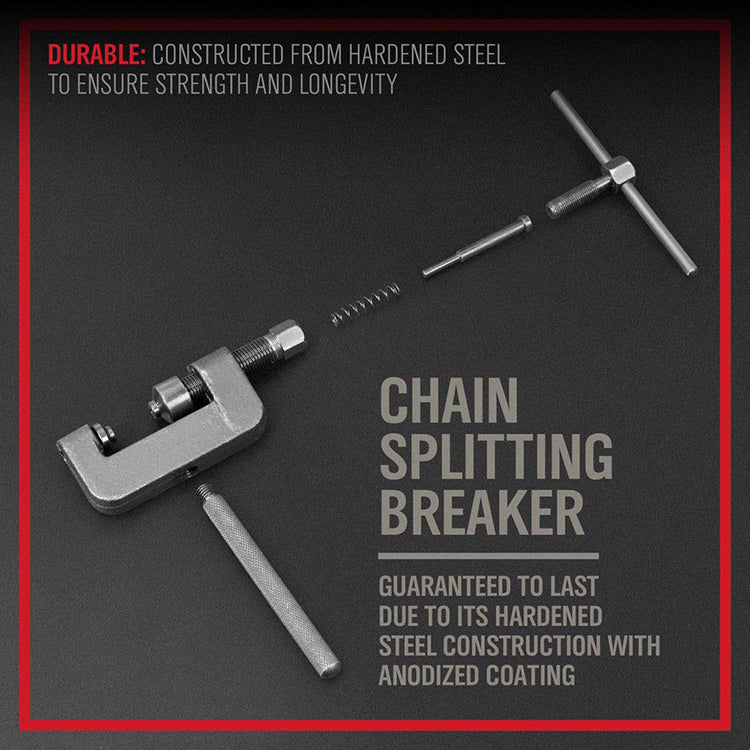 Kettenniet-Werkzeug Set 13-tlg. für Motorradketten, Antriebsketten & Steuerketten | Brand7 YZ‑6038