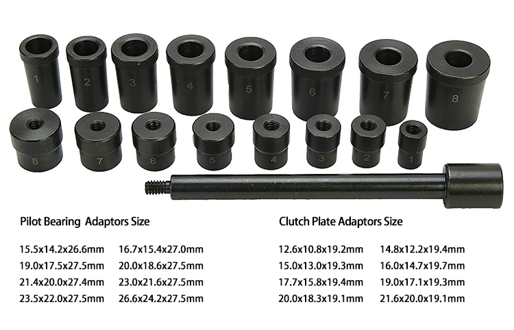 Universal Kupplungszentrierwerkzeug mit Adaptern für Kupplungsscheiben | YZ-6043