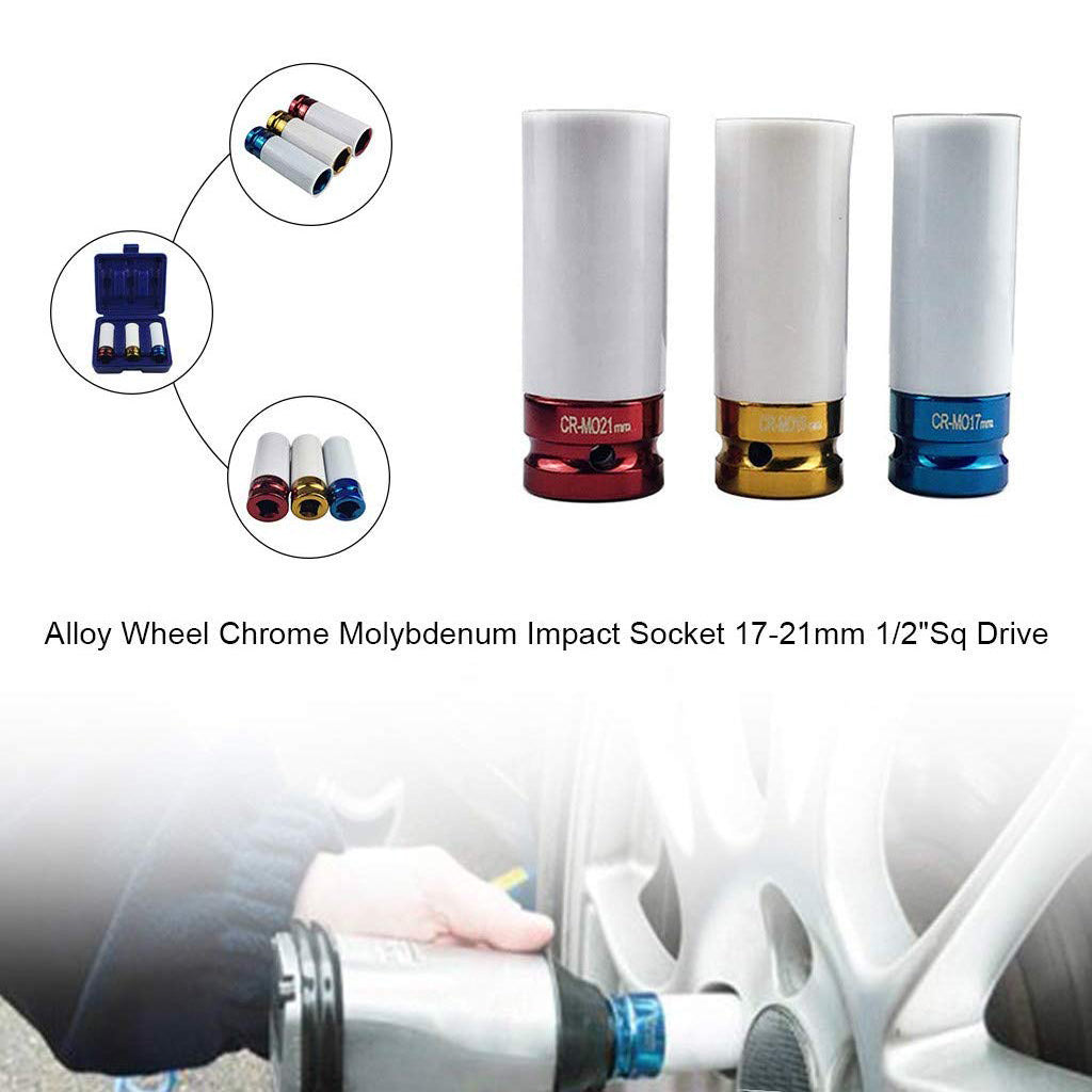 Radschlagschrauber-Stecknüsse Set 1/2