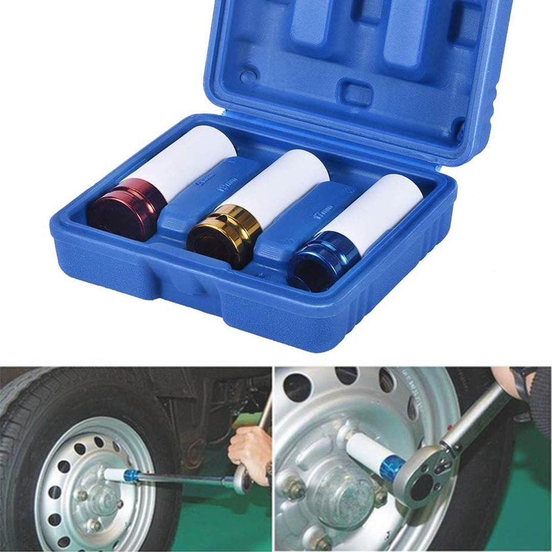 Radschlagschrauber-Stecknüsse Set 1/2