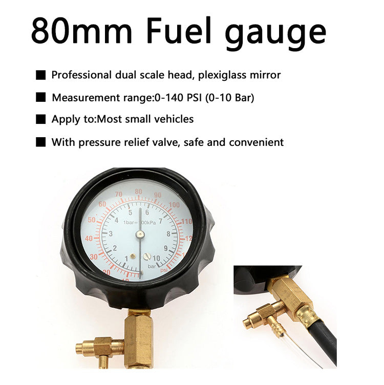 Kraftstoffdruckprüfer TU-114 für Benzin-Einspritzsysteme | YZ-7004