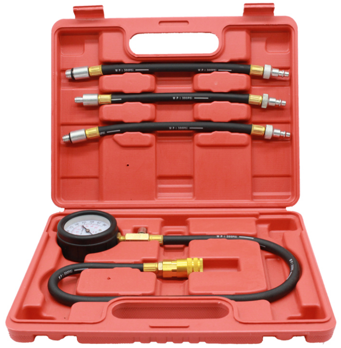 Kompressionstester-Kit für Benzinmotoren inkl. Adapter & Schläuche | VZ-7007
