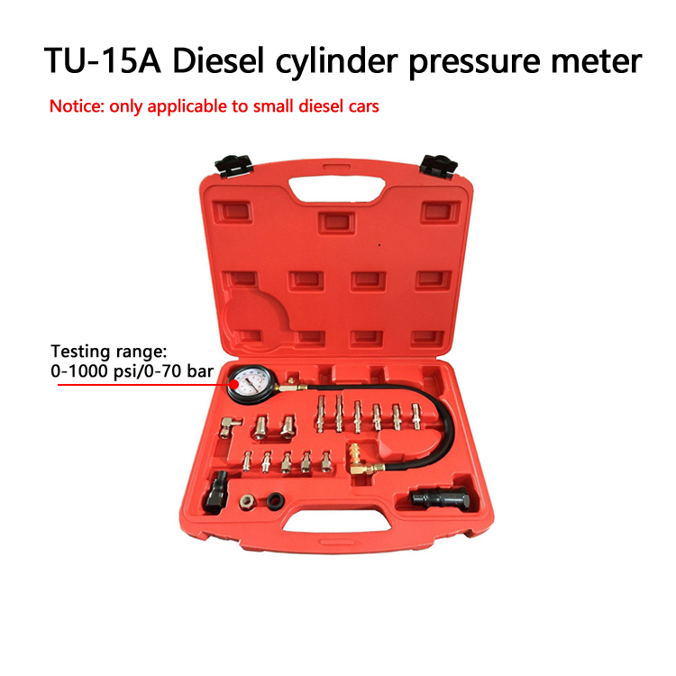 Kraftstoffdruckprüfer TU-114 für Benzinmotoren & Einspritzsysteme inkl. Adapter-Set | YZ-7008