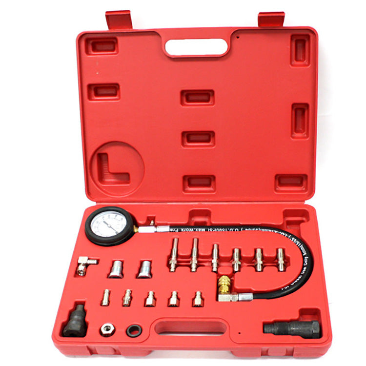 Kraftstoffdruckprüfer TU-114 für Benzinmotoren & Einspritzsysteme inkl. Adapter-Set | YZ-7008