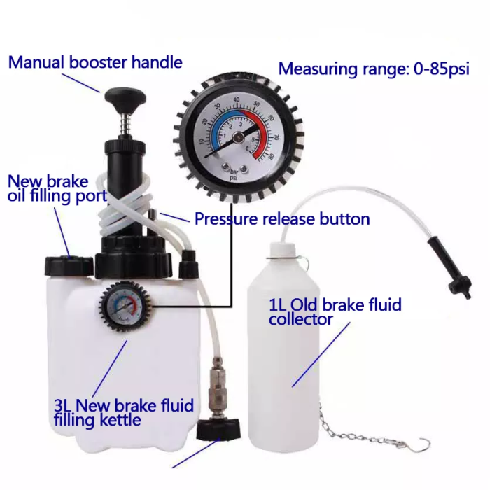 3L Pneumatischer Bremsenentlüfter BRAND7 | YZ-9024
