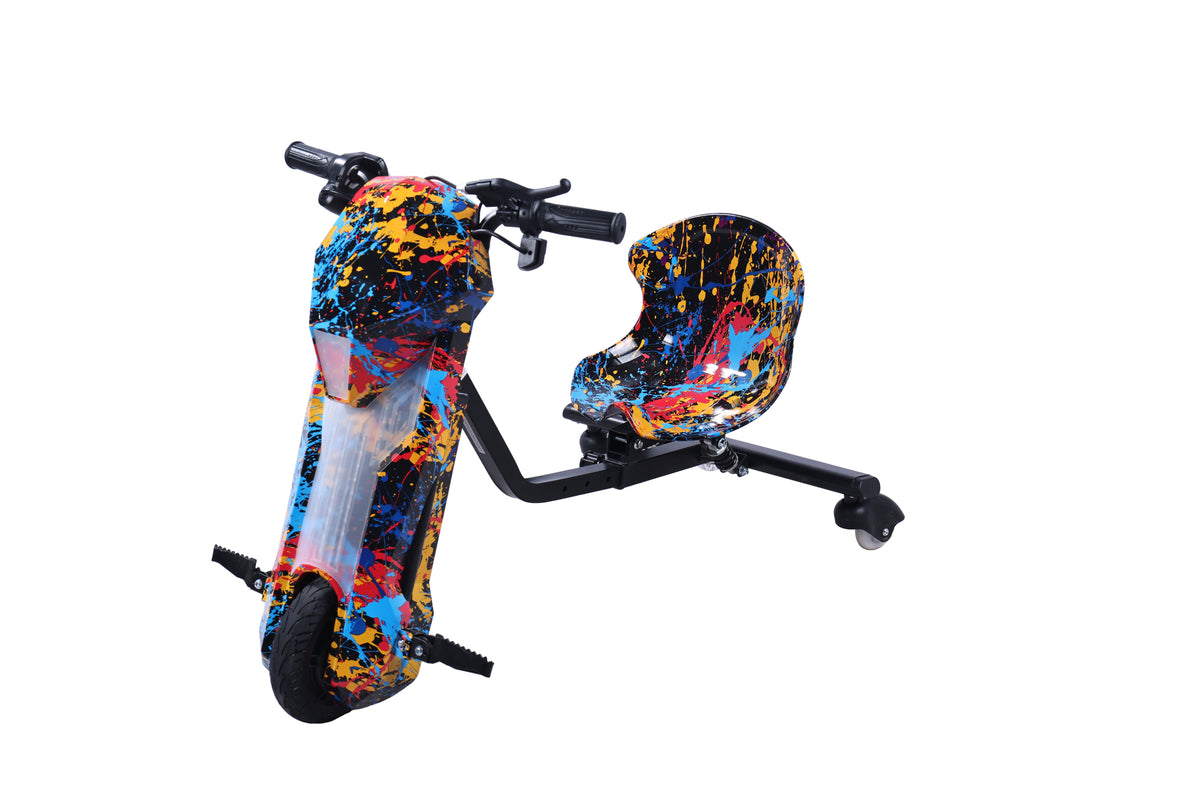 Drift Trike elektrisch für Kinder – 350W, LED-Licht, Sound & Schutzausrüstung inklusive