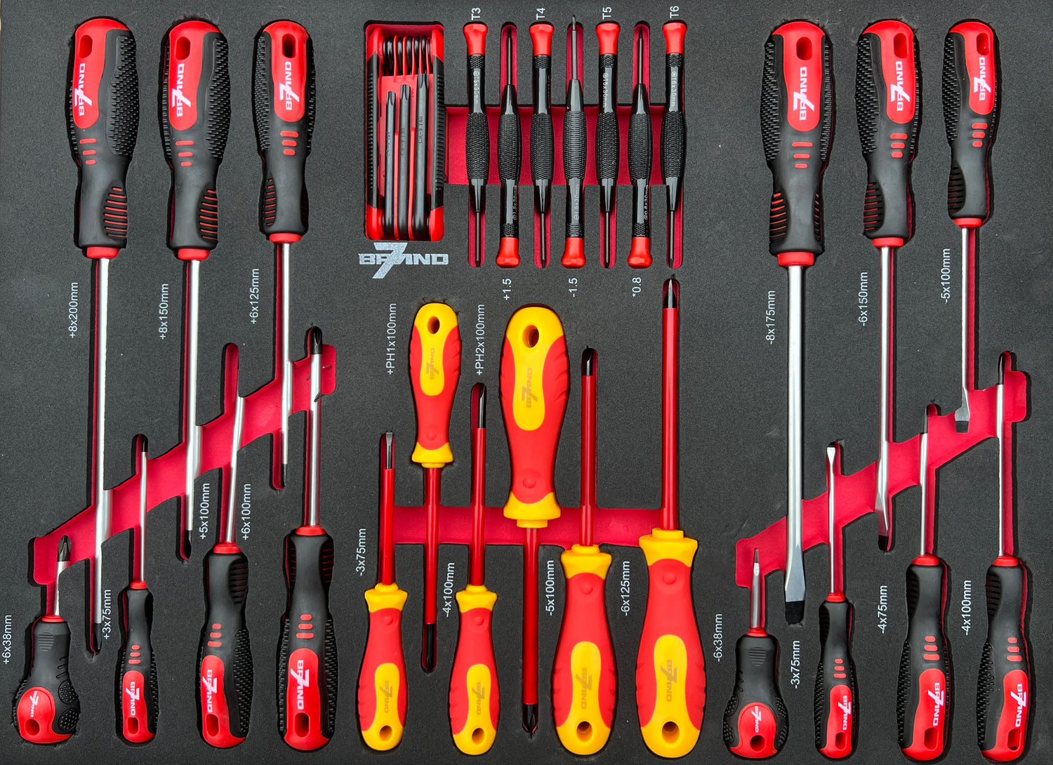 Werkstattwagen mit 309-teiligem – 8 Schubladen mobil & einsatzbereit | B7-7-309