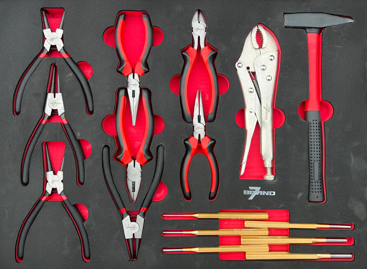 Werkstattwagen mit 309-teiligem – 8 Schubladen mobil & einsatzbereit | B7-7-309