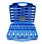 Vielzahn-Bit-Stecknuss-Set extra lang 1/2" (26-tlg., M-Profil) B7-1712