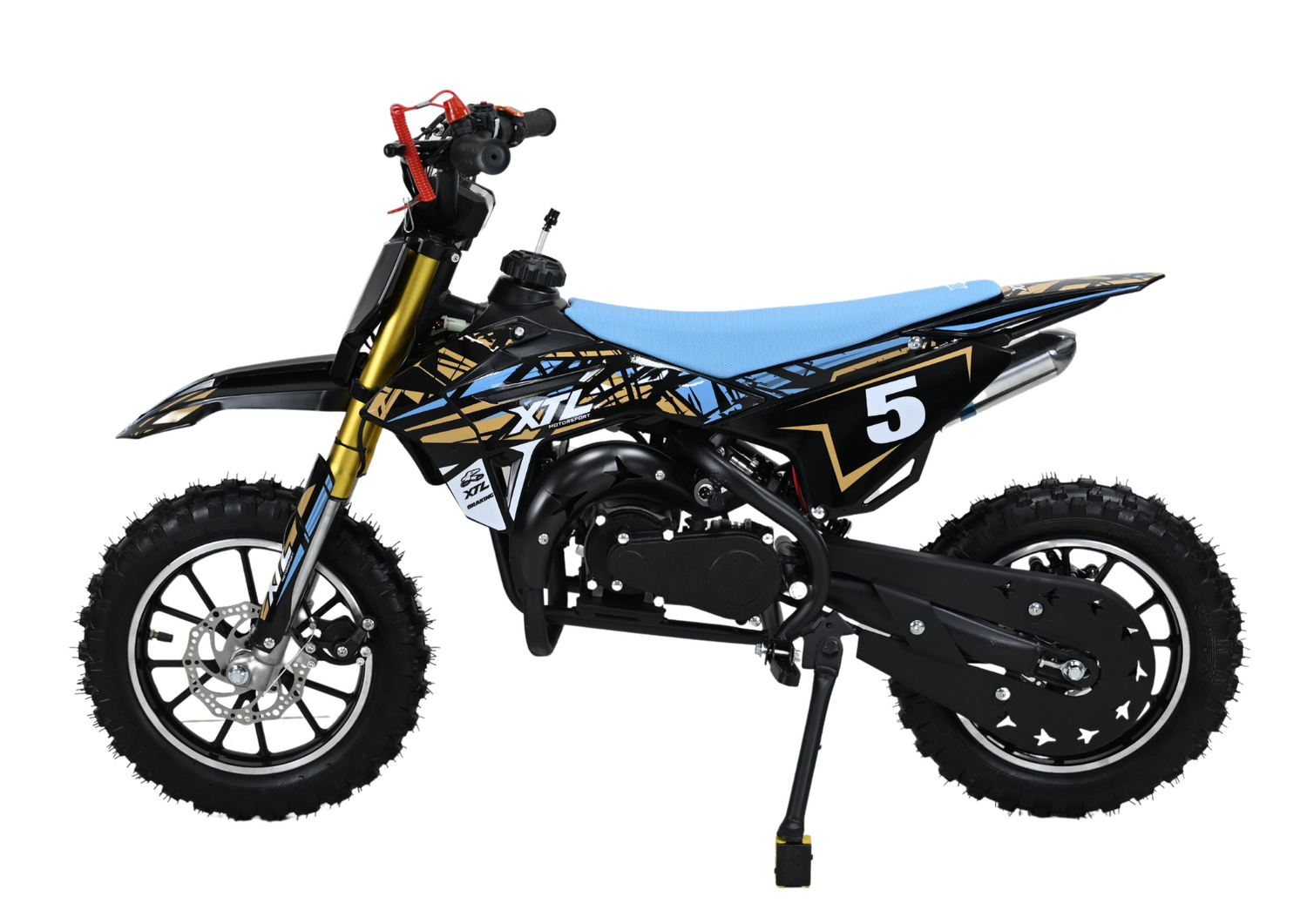 Mini Motocross, Pitbike 49ccm für Kinder (4-8 Jahre) – Offroad-Spaß mit Seilzug (optional mit E-Start + Seilzug)