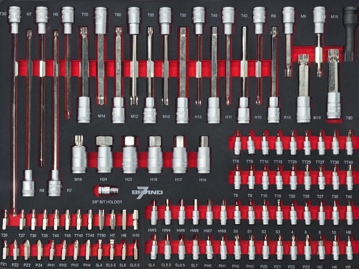 Werkstattwagen 274-teilig – 7 Schubladen, mobil, robust & komplett mit Profi-Werkzeugset