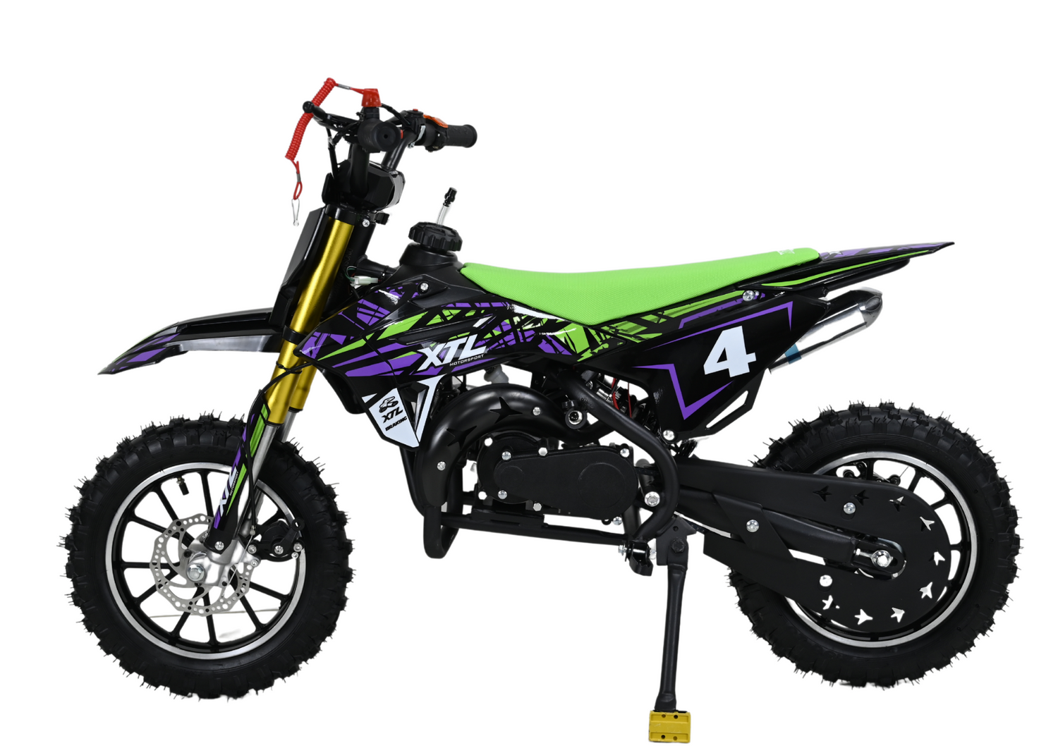 Mini Motocross, Pitbike 49ccm für Kinder (4-8 Jahre) – Offroad-Spaß mit Seilzug (optional mit E-Start + Seilzug)