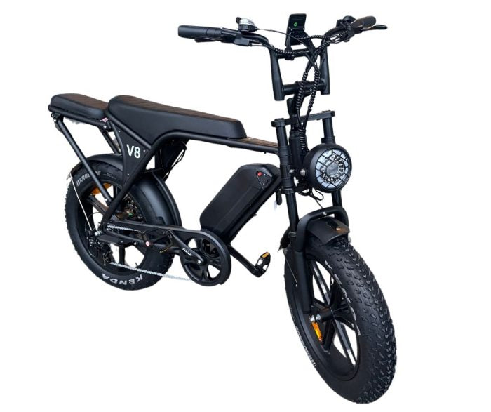 E-Fatbike im Moped-Style mit 20-Zoll-Fettreifen