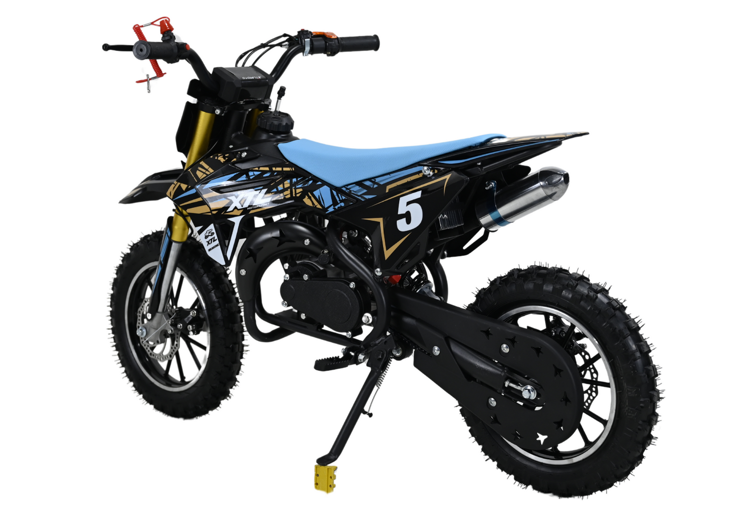 Mini Motocross, Pitbike 49ccm für Kinder (4-8 Jahre) – Offroad-Spaß mit Seilzug (optional mit E-Start + Seilzug)