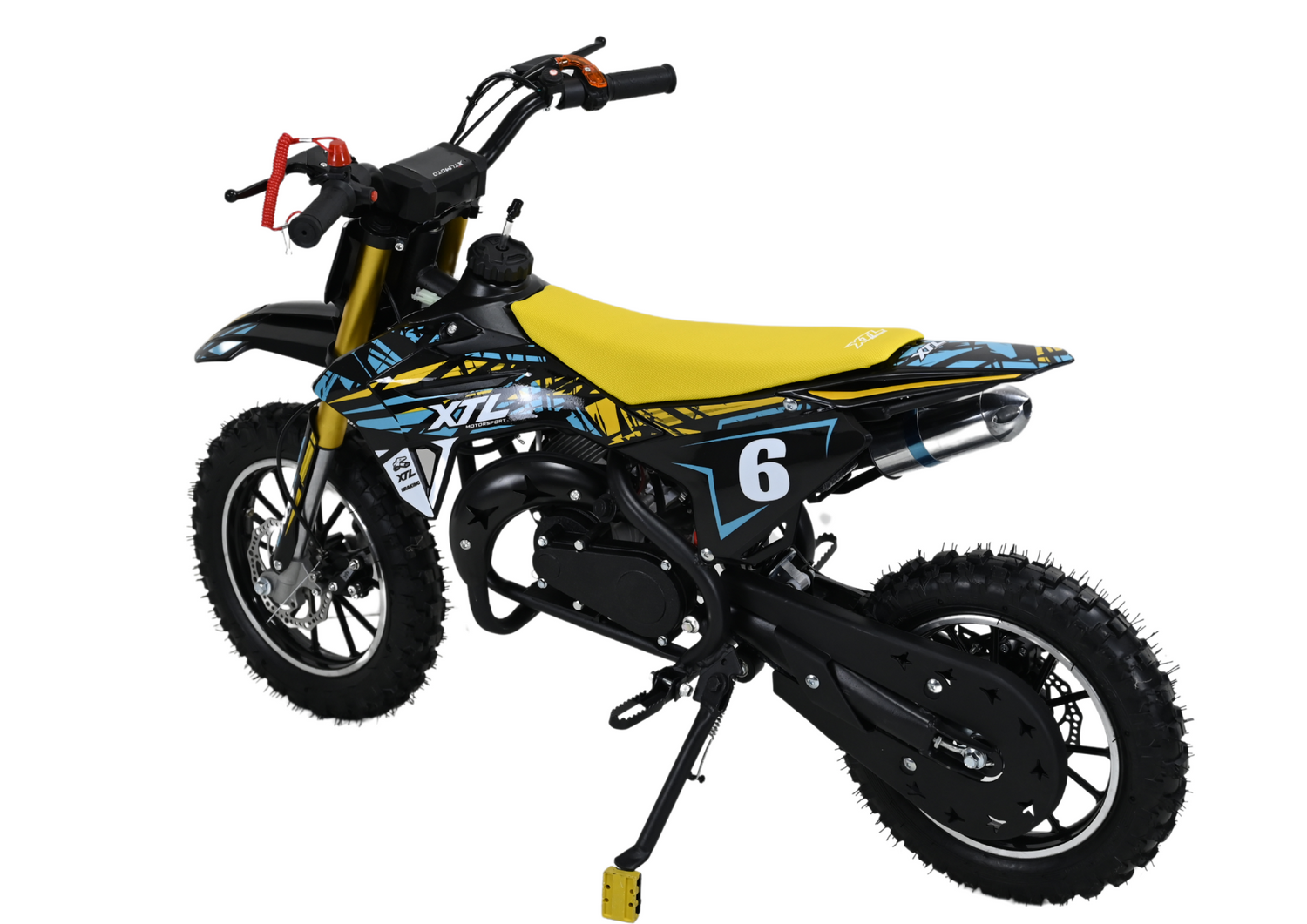 Mini Motocross, Pitbike 49ccm für Kinder (4-8 Jahre) – Offroad-Spaß mit Seilzug (optional mit E-Start + Seilzug)