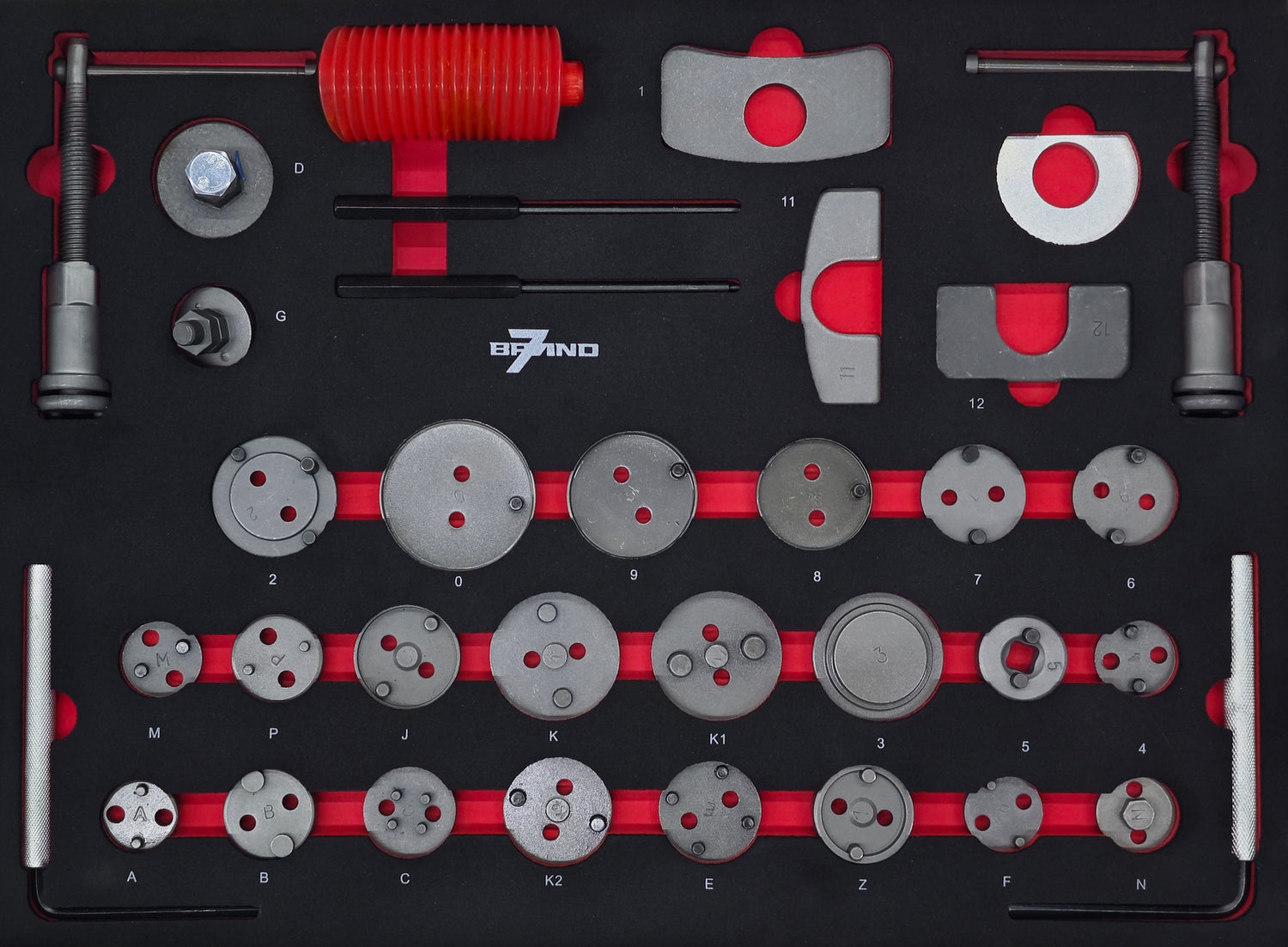 Werkstattwagen BRAND7 527-tlg. Werkzeugsatz – 12 Schubladen, mobil & Profi-Ausstattung