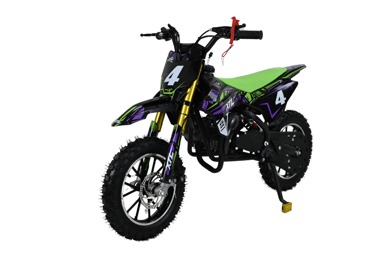 Mini Motocross, Pitbike 49ccm für Kinder (4-8 Jahre) – Offroad-Spaß mit Seilzug (optional mit E-Start + Seilzug)