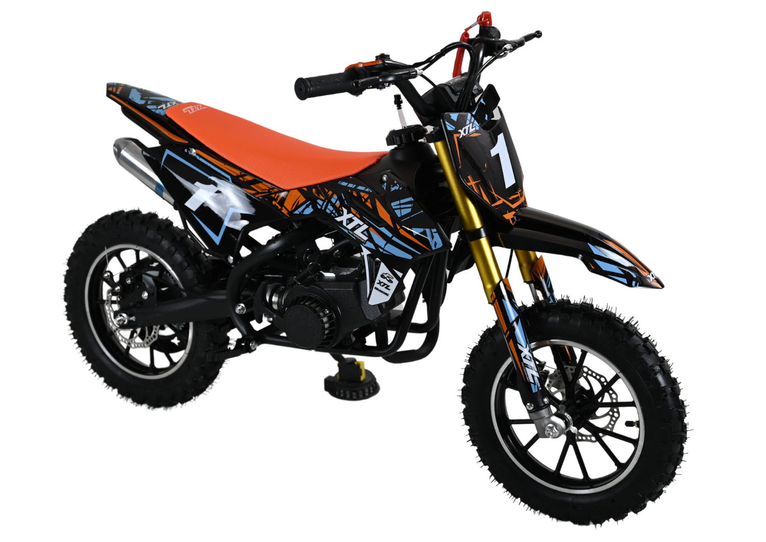 Mini Motocross, Pitbike 49ccm für Kinder (4-8 Jahre) – Offroad-Spaß mit Seilzug (optional mit E-Start + Seilzug)
