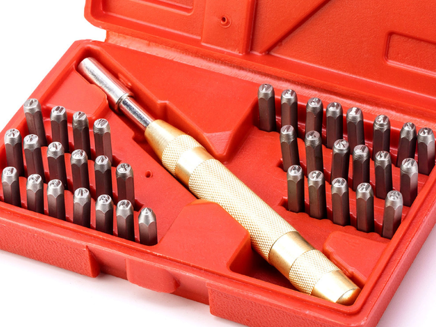 Automatisches Schlagbuchstaben- und Zahlen-Präge-Set 37-teilig | B7-8403