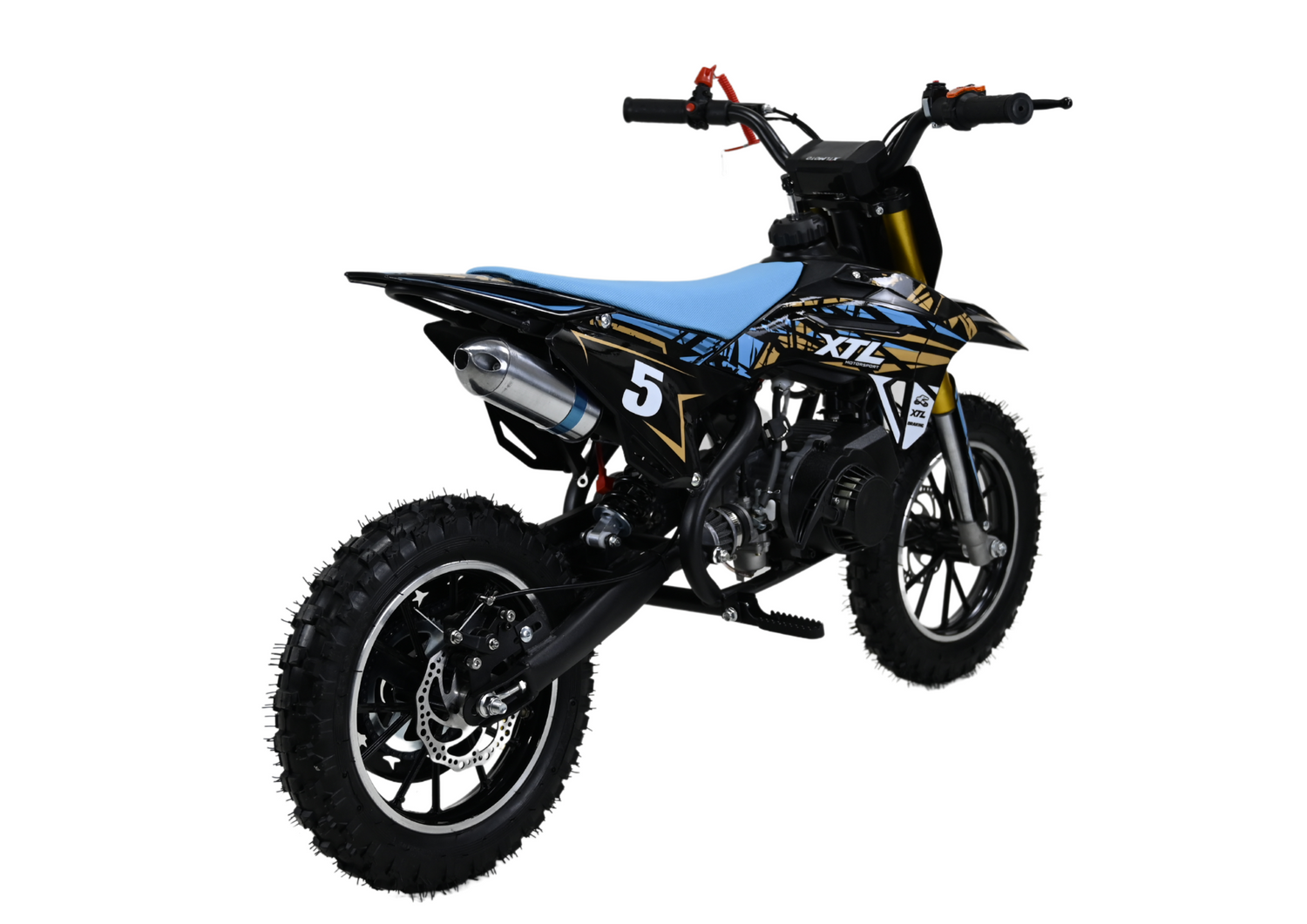 Mini Motocross, Pitbike 49ccm für Kinder (4-8 Jahre) – Offroad-Spaß mit Seilzug (optional mit E-Start + Seilzug)