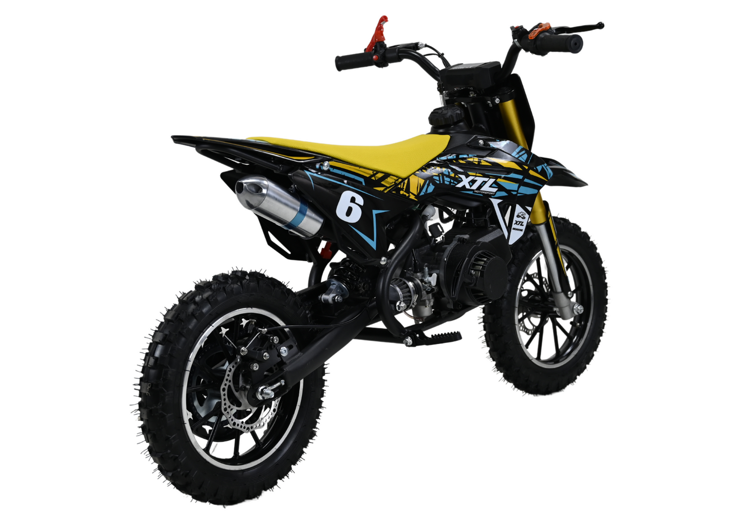 Mini Motocross, Pitbike 49ccm für Kinder (4-8 Jahre) – Offroad-Spaß mit Seilzug (optional mit E-Start + Seilzug)