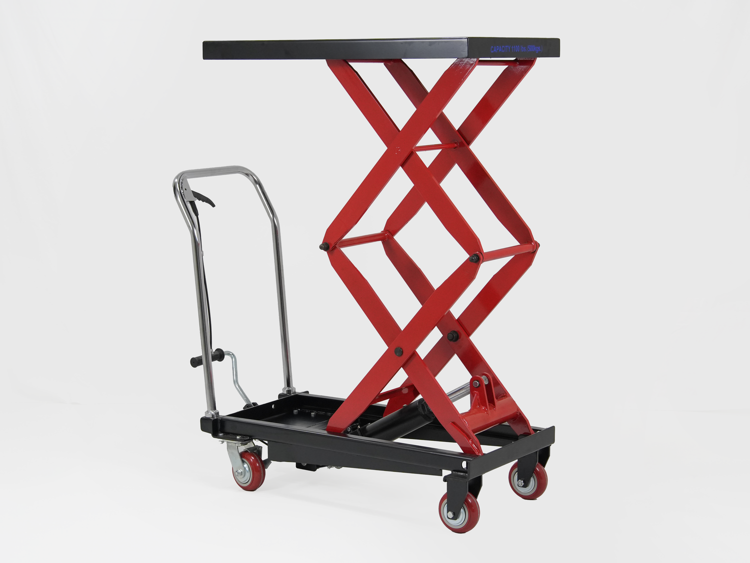 Scherenhubwagen 500 kg – Höhenverstellbarer Hubtischwagen bis 1300mm