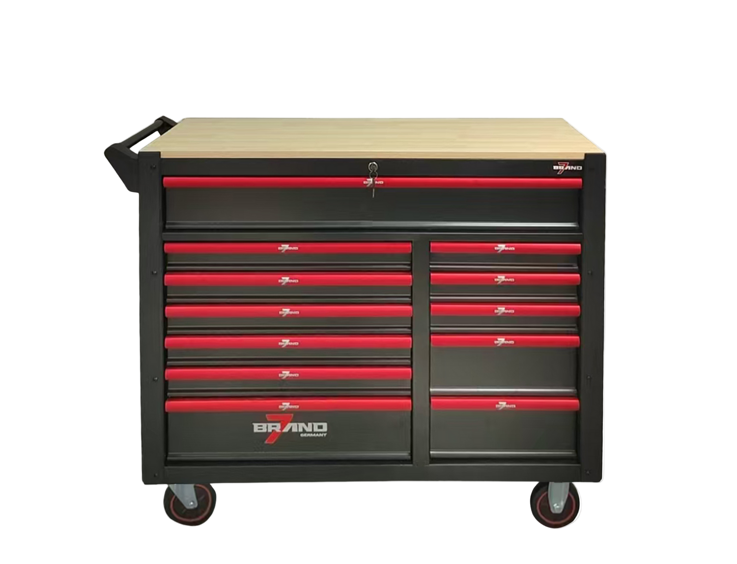 Werkstattwagen BRAND7 527-tlg. Werkzeugsatz – 12 Schubladen, mobil & Profi-Ausstattung