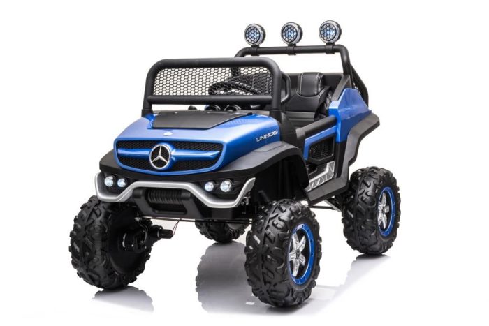 Mercedes Unimog Elektroauto für Kinder – 2-Sitzer mit Allrad und Fernbedienung