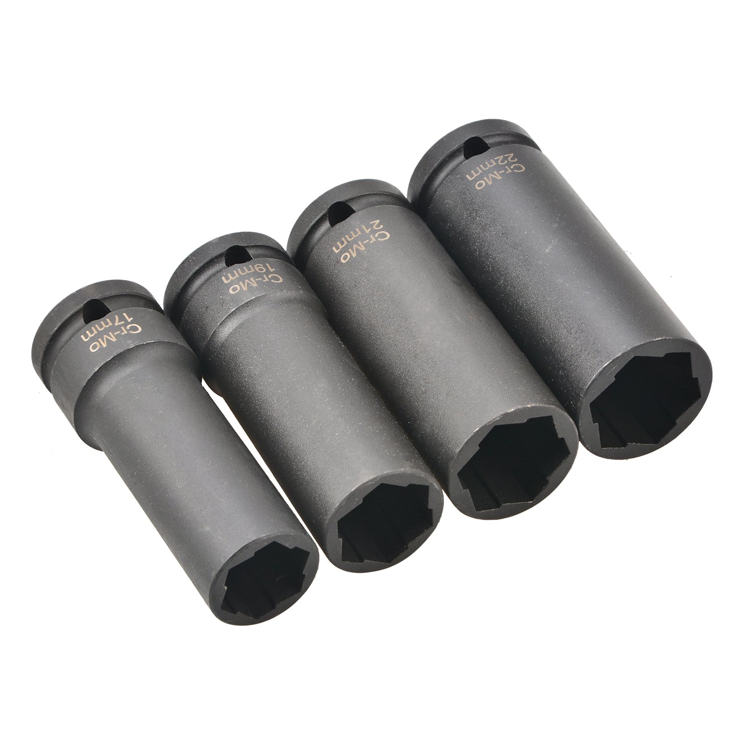 4-teiliges Twist Socket Set – Beschädigte Radschrauben & Felgenschlösser lösen (17–22 mm) B7-8028