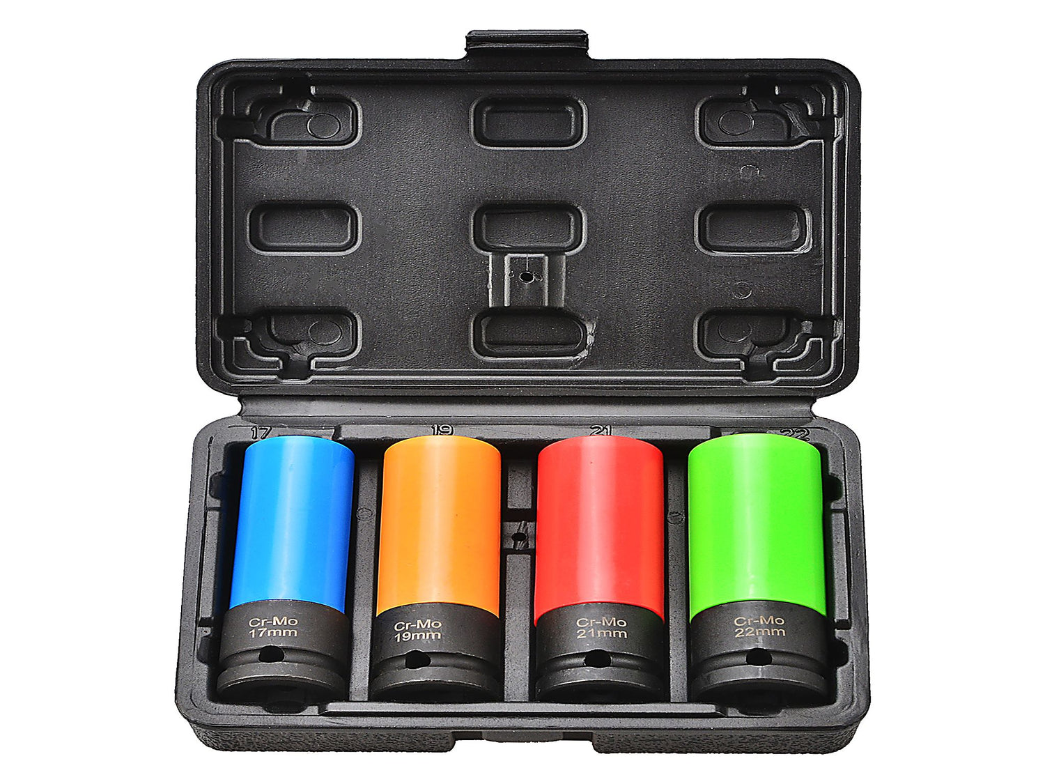 Felgenschonendes Schlagstecknuss-Set 4-tlg. mit Farbcodierung | B7-8077