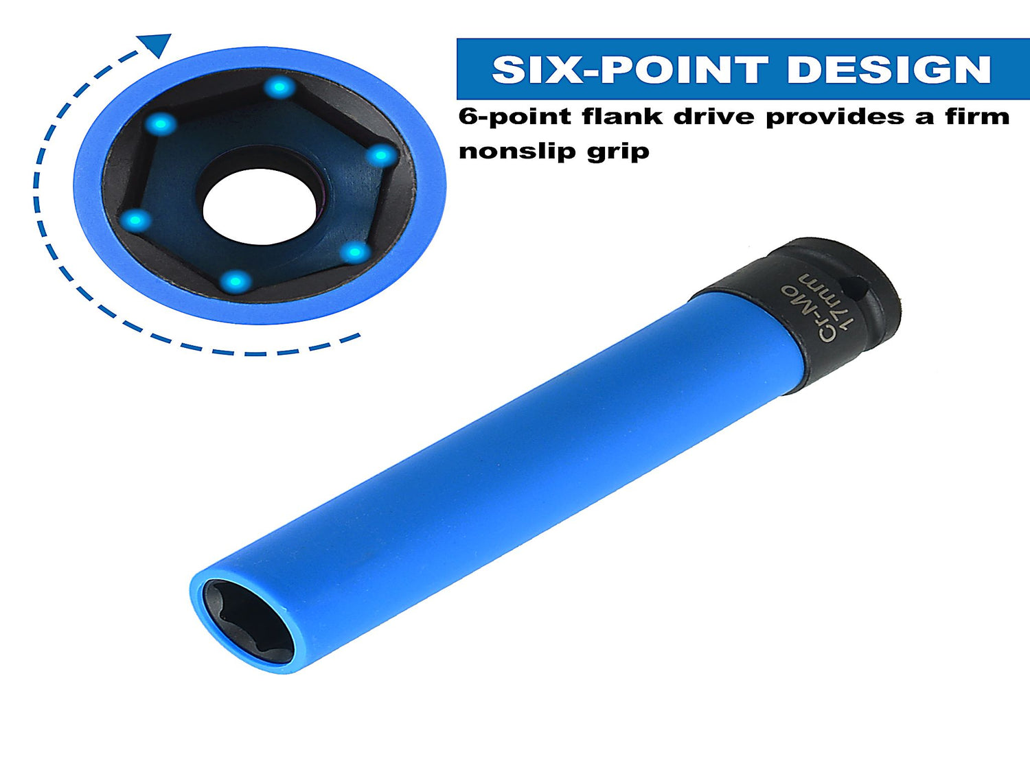 Alufelgen-Nuss-Set extra lang 17mm 19mm 21mm 1/2