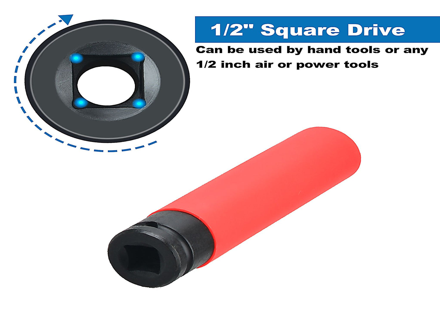 Alufelgen-Nuss-Set extra lang 17mm 19mm 21mm 1/2