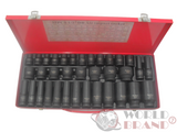 1/2" Kraftstecknuss schwarz CRV 35-tlg. KraftMüller