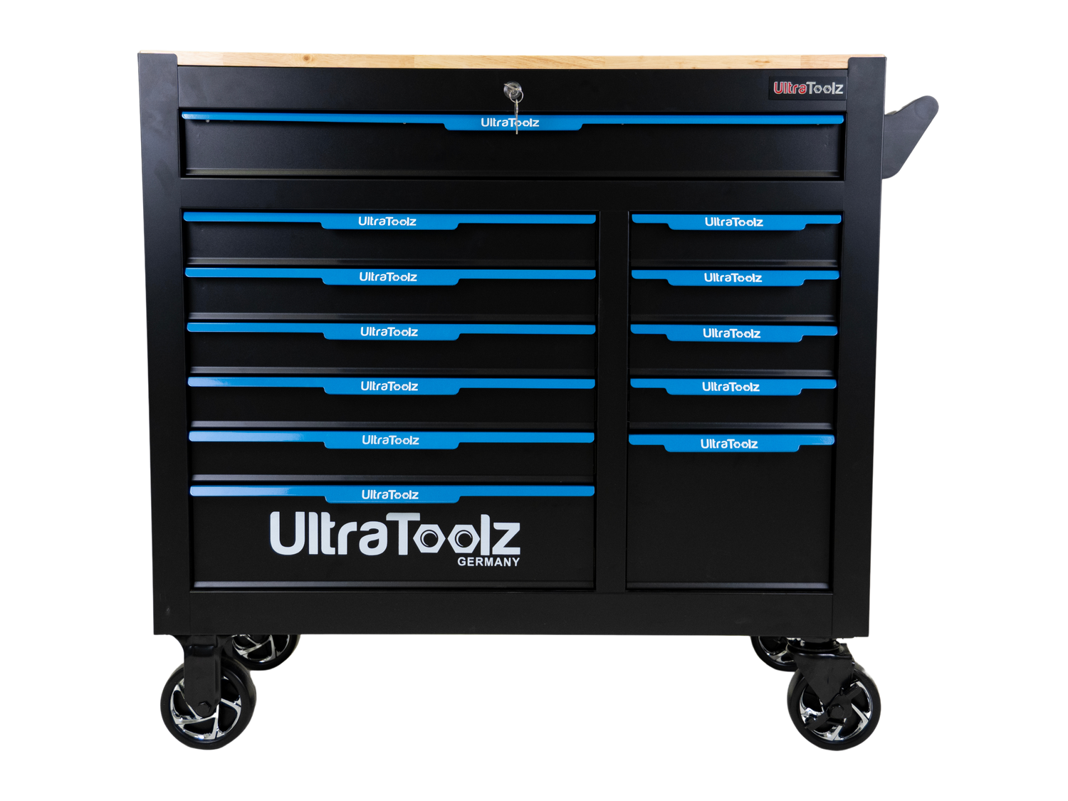 Ultra Toolz Werkzeugwagen 10/12 – 12 Schubladen, 10 voll bestückt