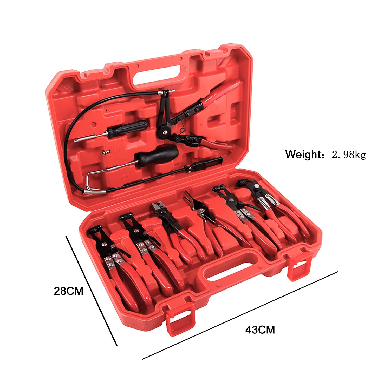 Schlauchzangen Kit 9-tlg. BRAND7 | YZ-6004